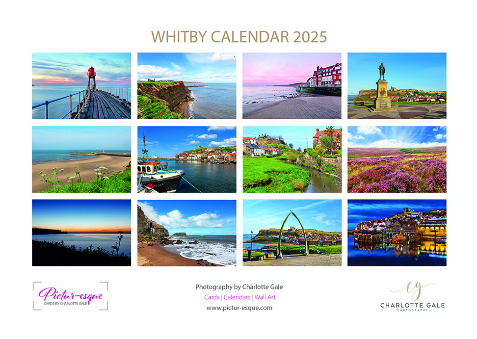 Whitby 2025 Wall Calendar by Charlotte Gale Photography